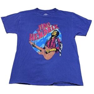 Jimi Hendrix rock and roll 60’s 70’s music band t-shirt men’s small purple
